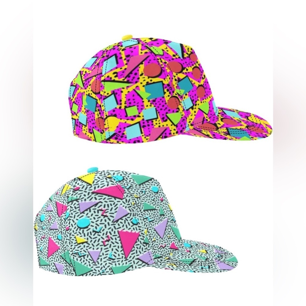 Women’s Neon Multicolored 80s 90s Hats